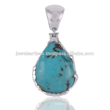 Arizona Turquoise Gemstone 925 Sterling Silver Pendant Jewelry